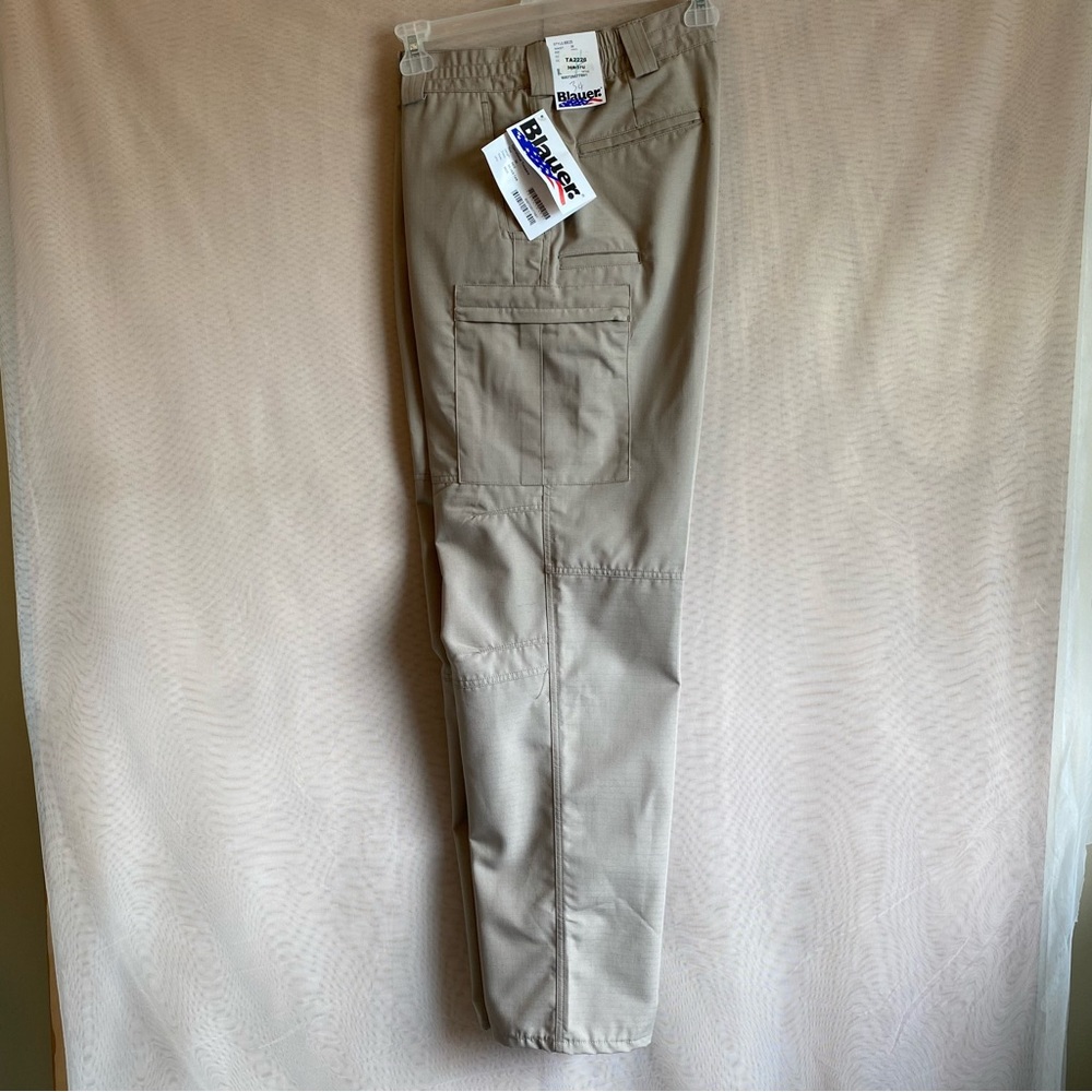 BLAUER pants, Mens Tactical operational size 36x34” Ripstop, silver Tan/khaki
